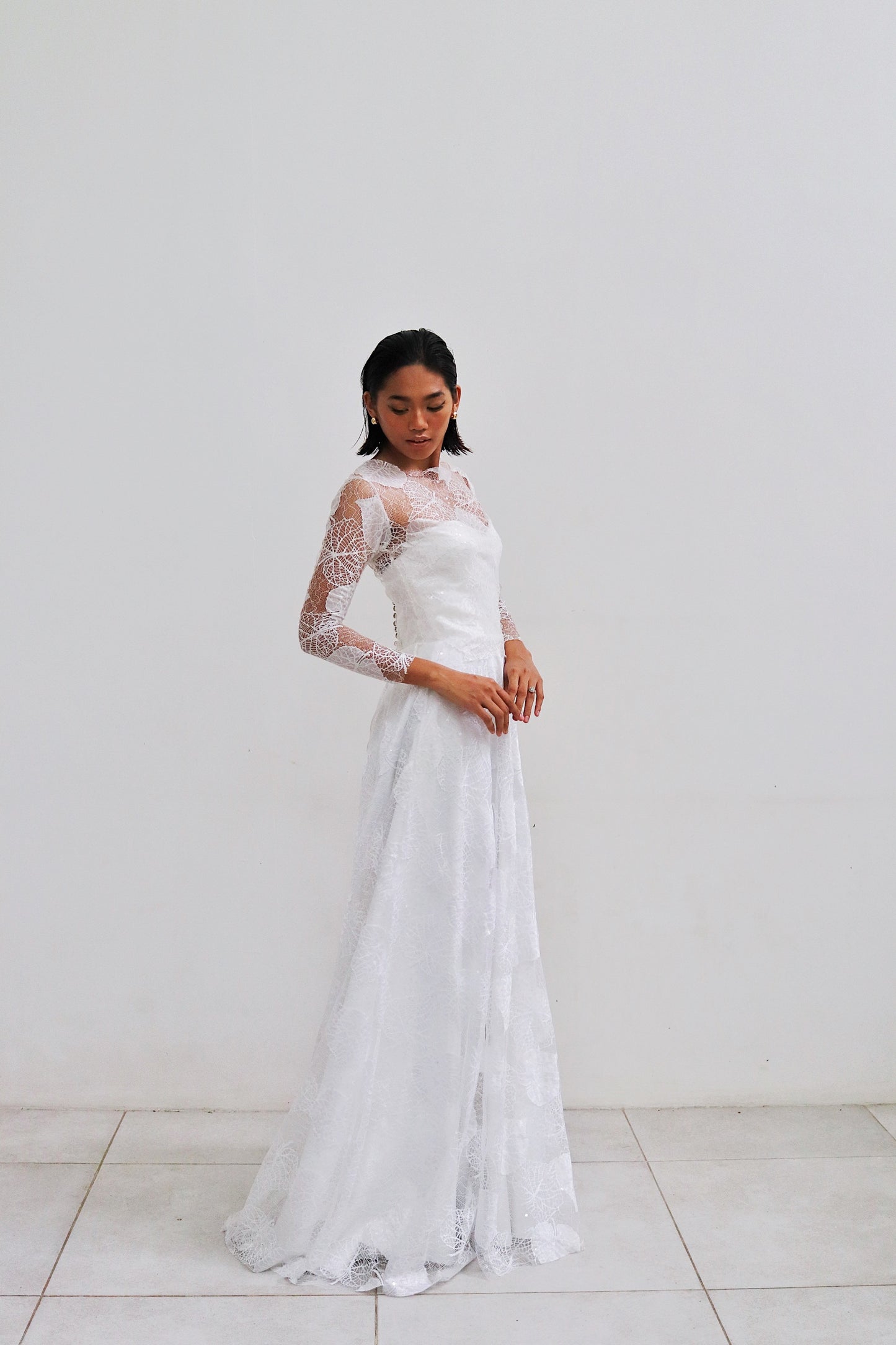 Cathia Wedding Gown in Full Lace