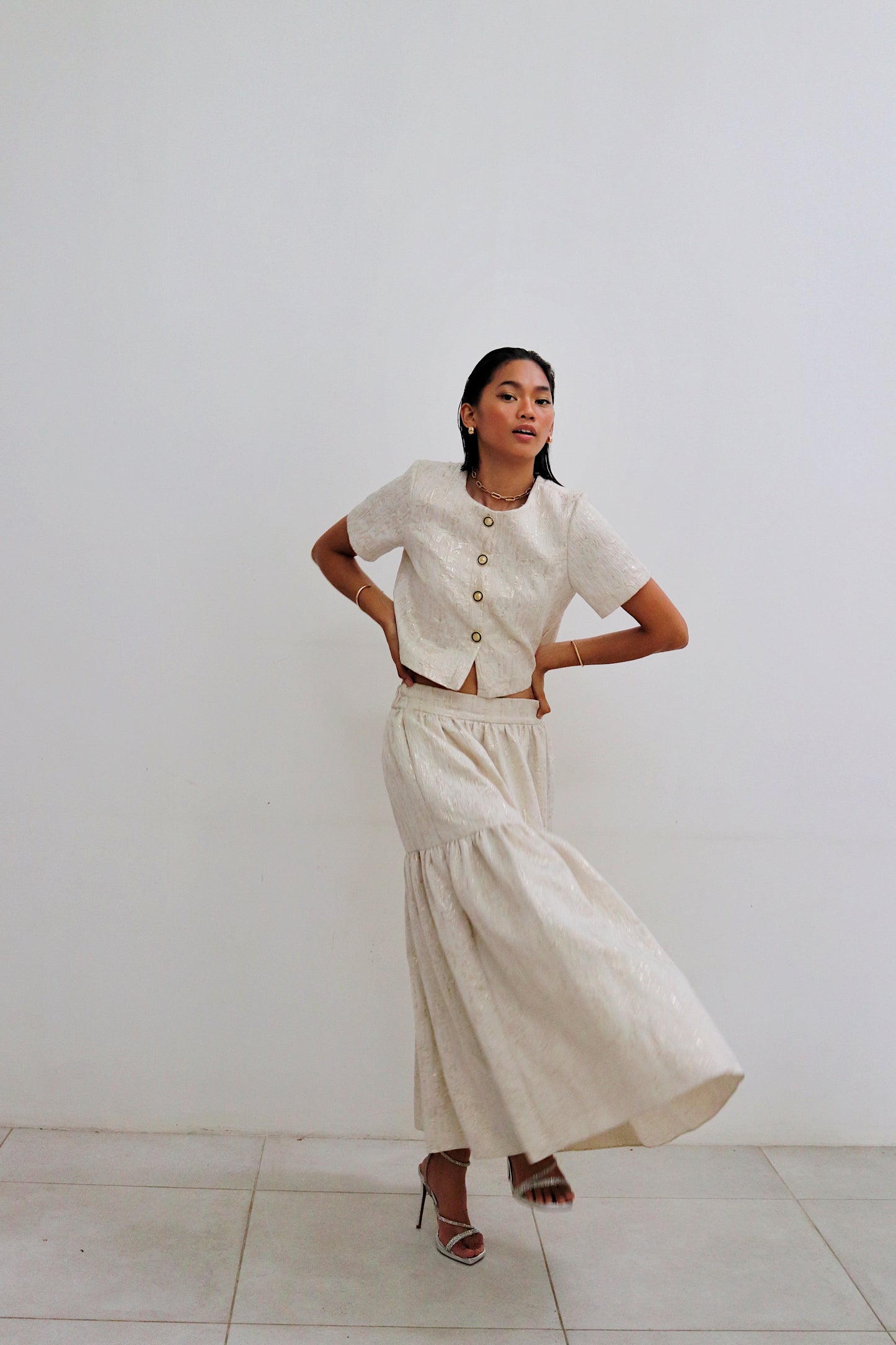 Meleanule Jacquard Coordinated Look