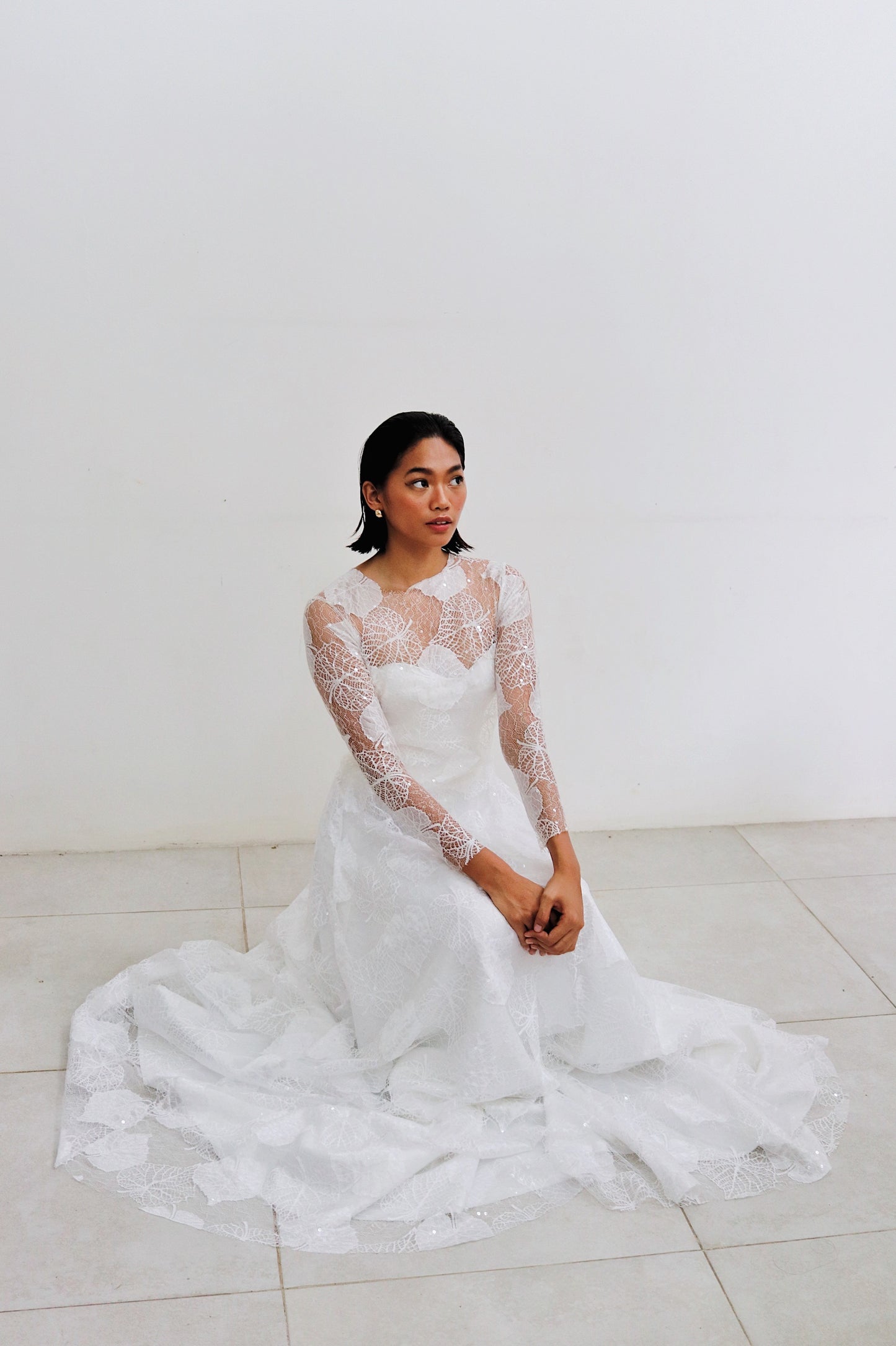 Cathia Wedding Gown in Full Lace
