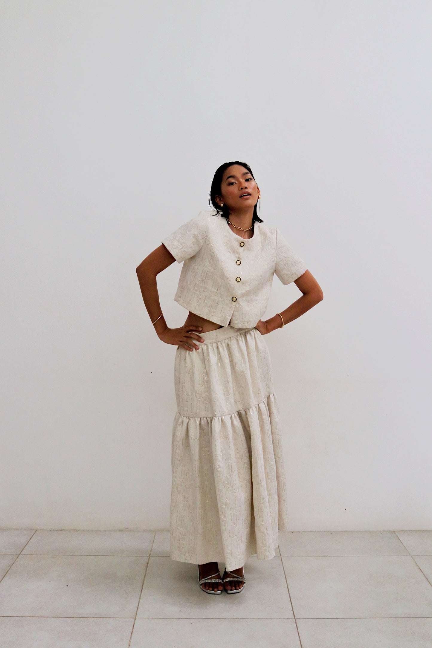 Meleanule Jacquard Coordinated Look