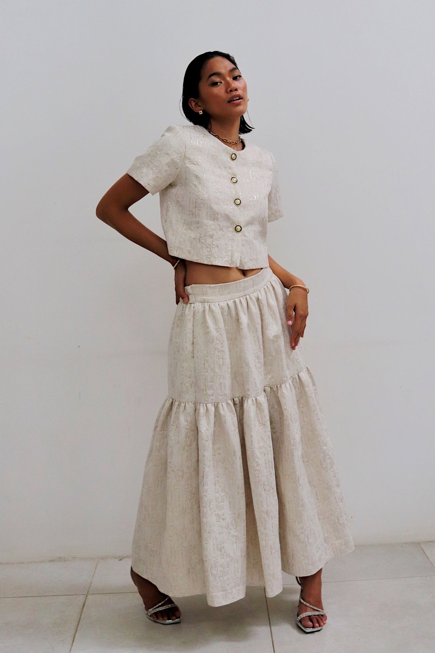 Meleanule Jacquard Coordinated Look