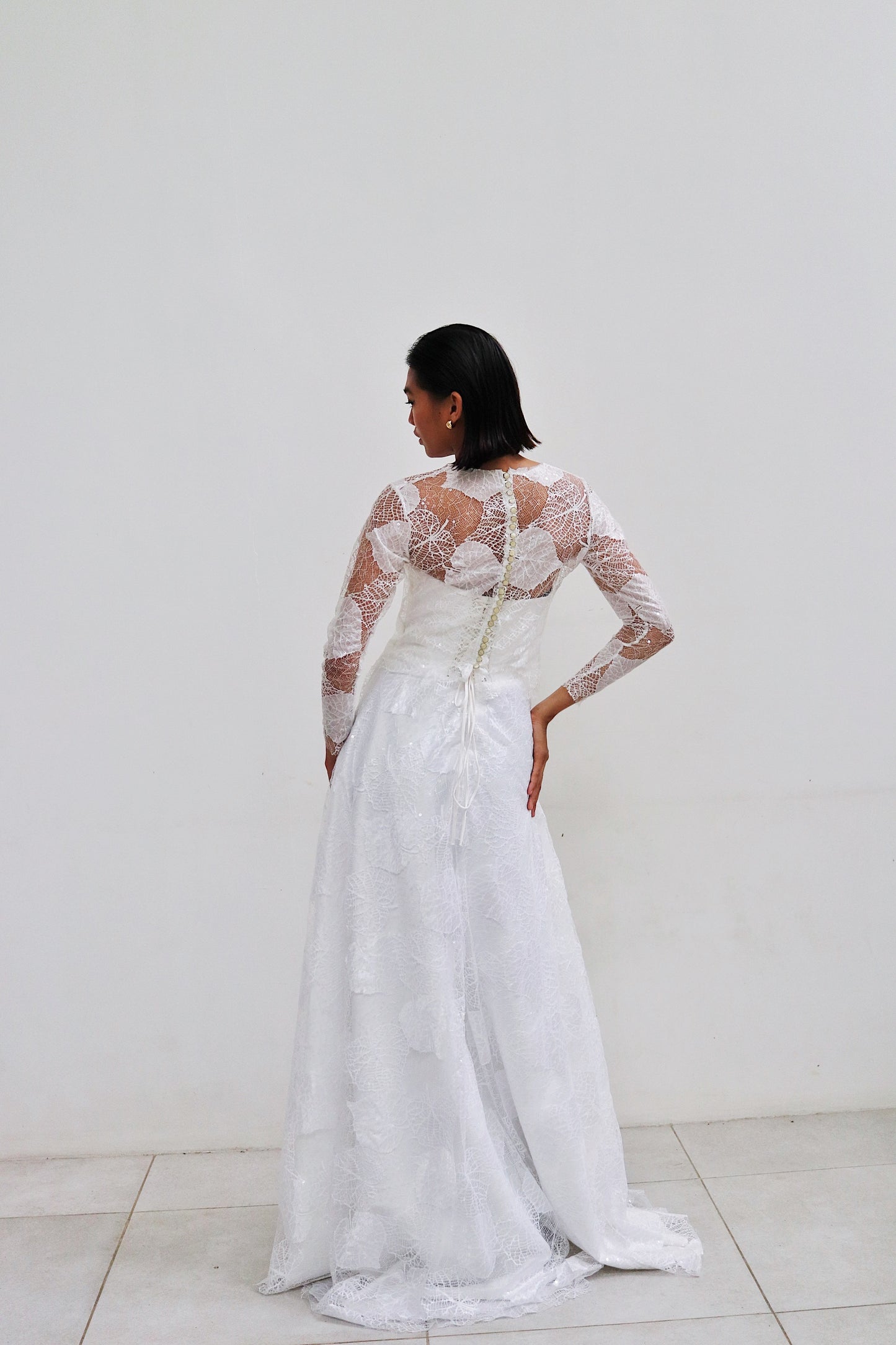 Cathia Wedding Gown in Full Lace