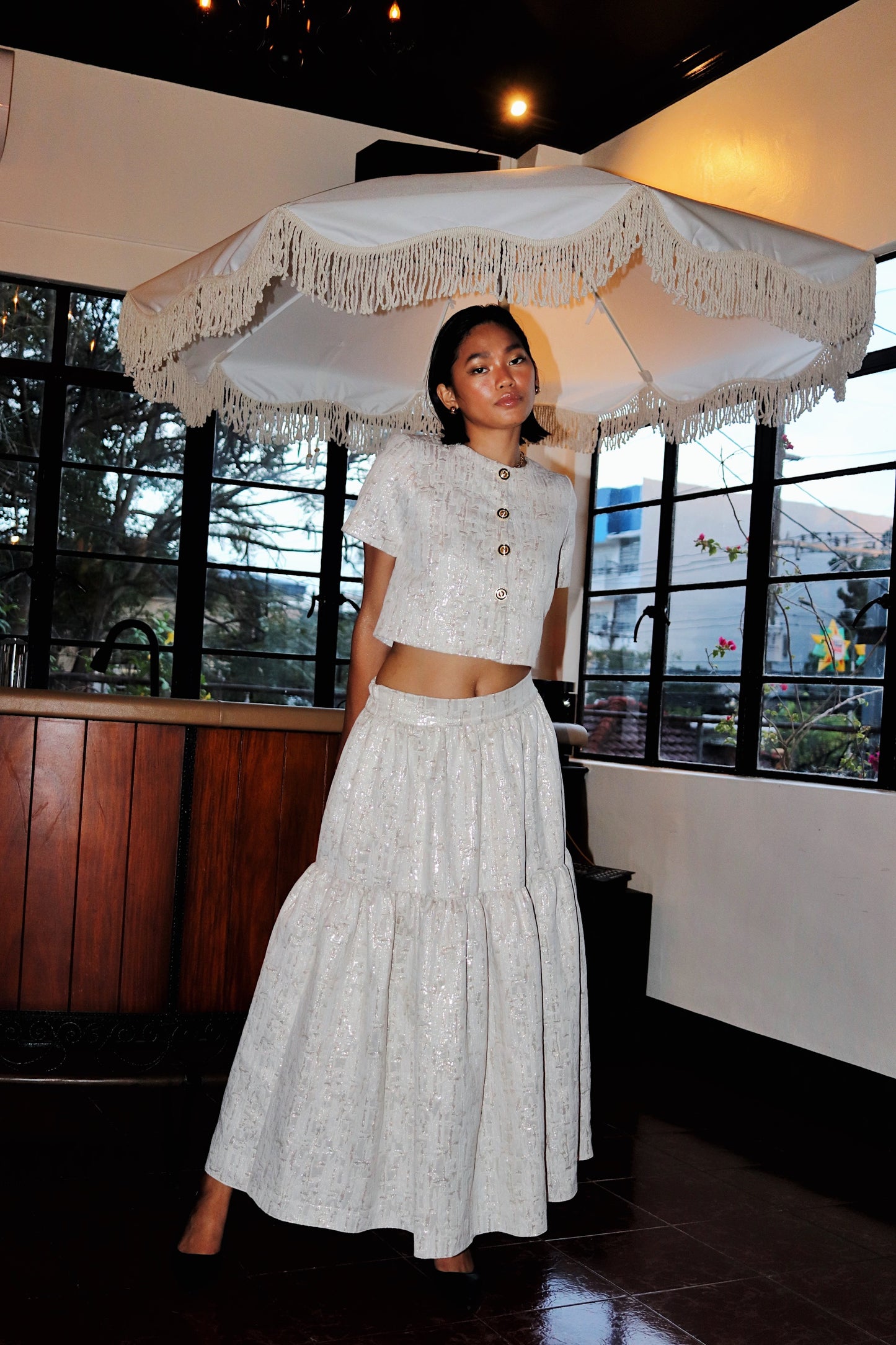 Meleanule Jacquard Coordinated Look