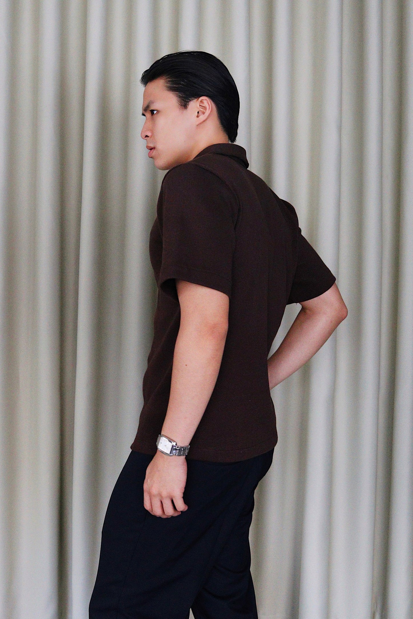 Cotton Knit Quarter Zip