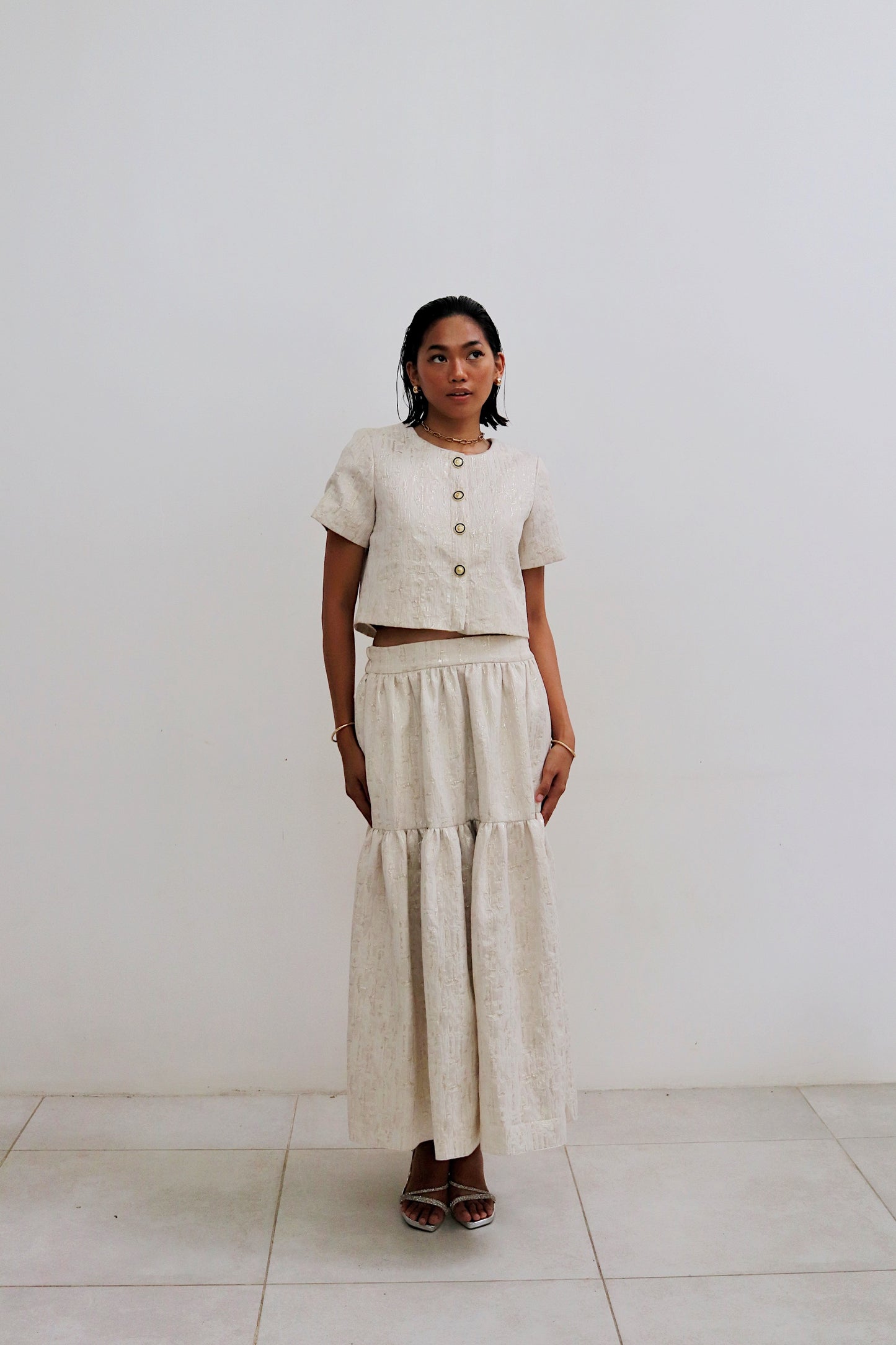 Meleanule Jacquard Coordinated Look