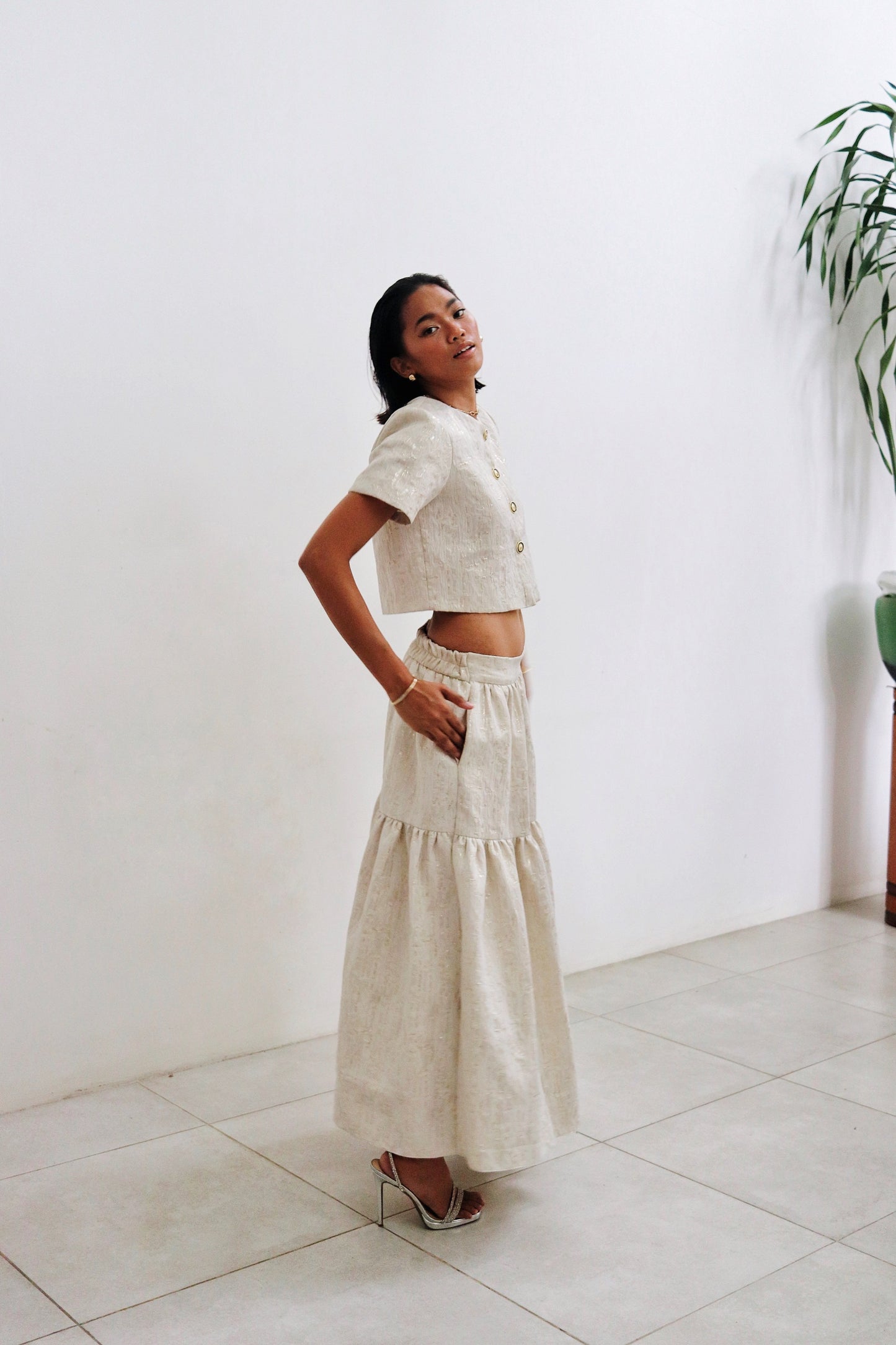 Meleanule Jacquard Coordinated Look