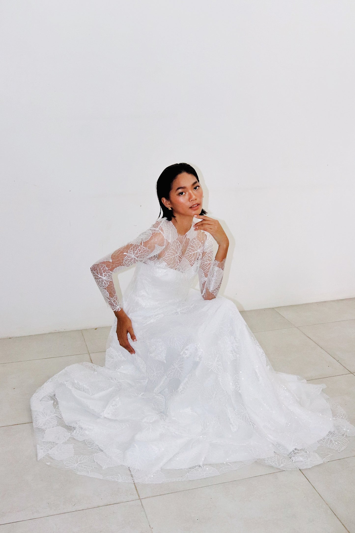 Cathia Wedding Gown in Full Lace