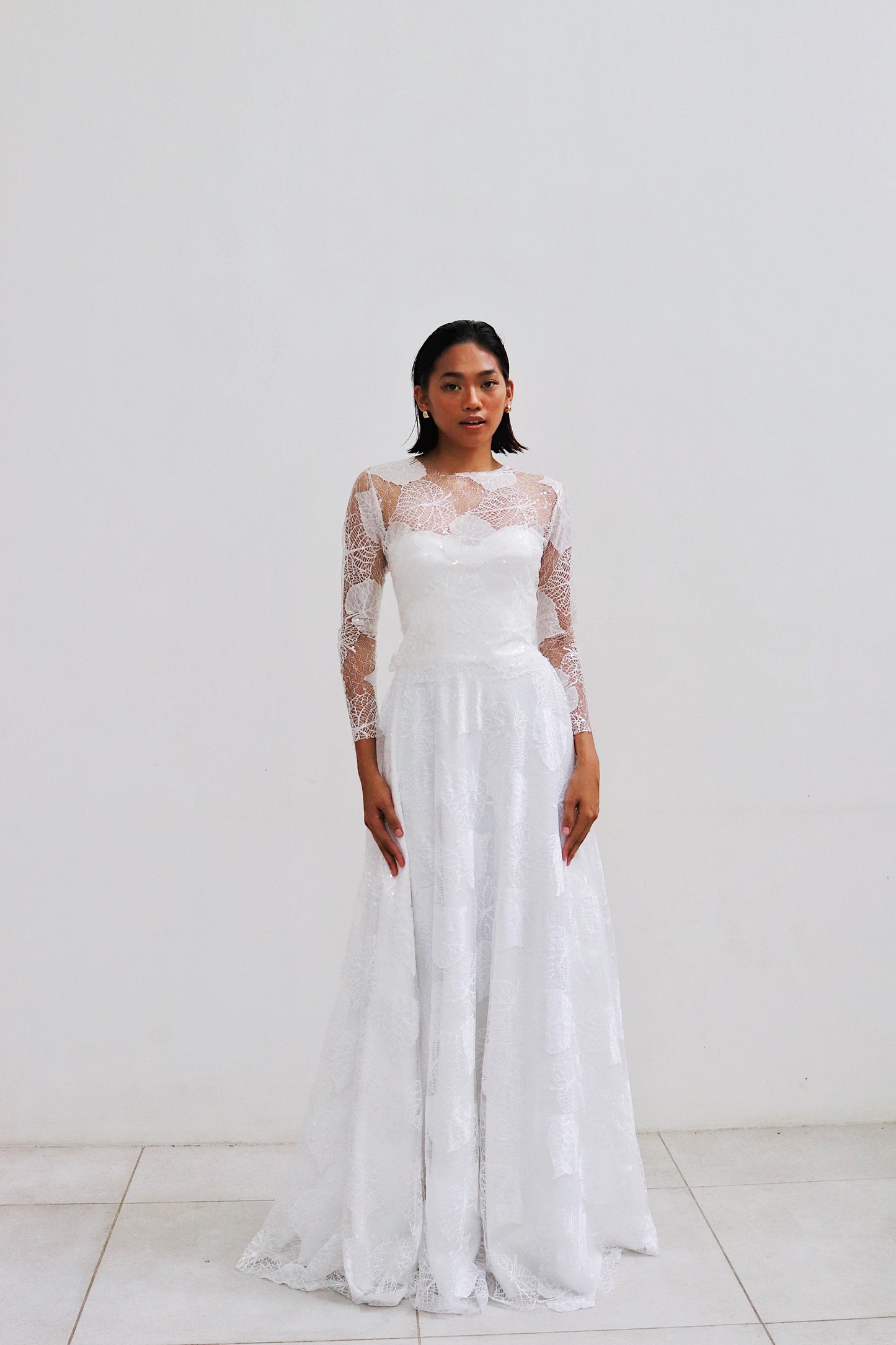 Cathia Wedding Gown in Full Lace