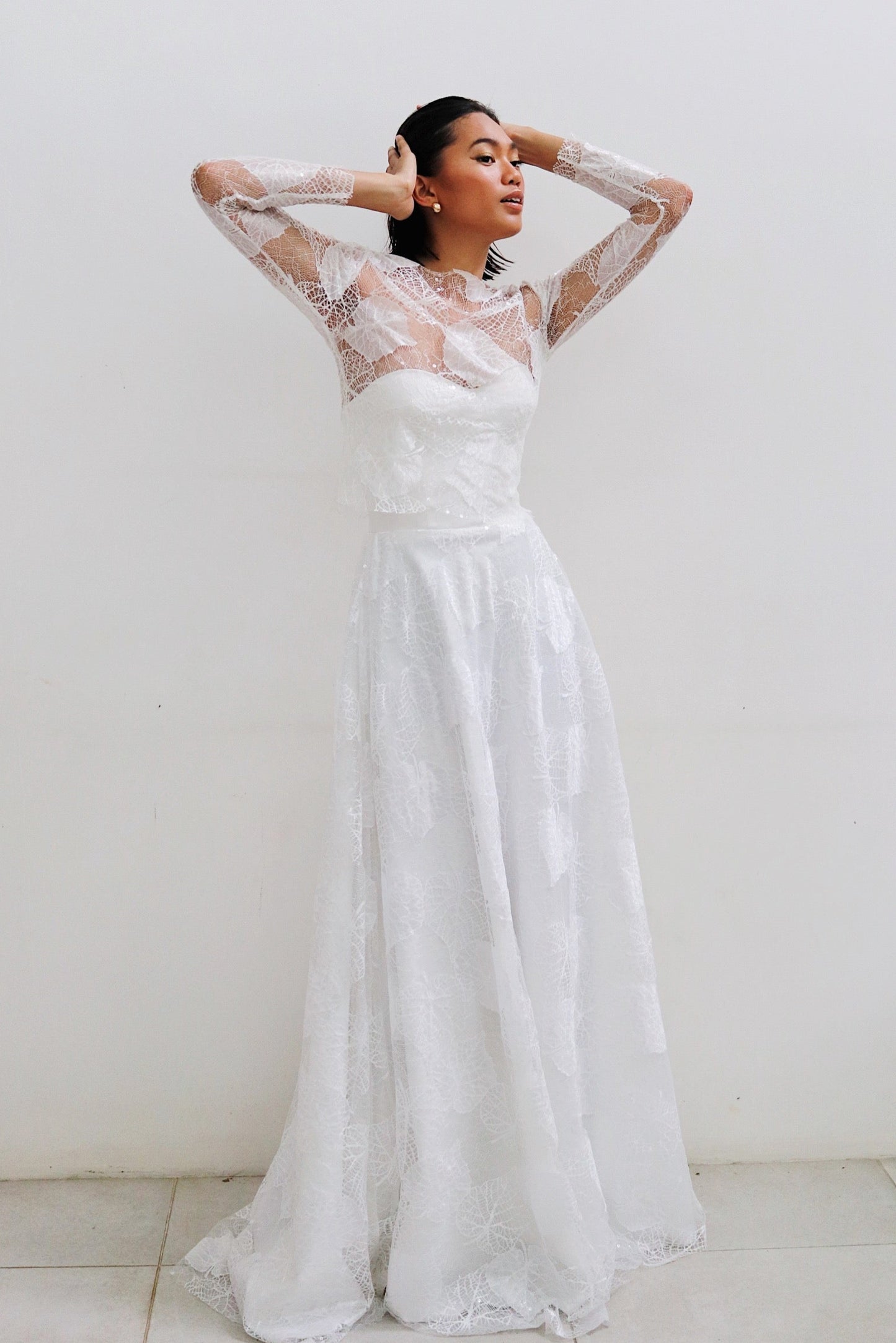 Cathia Wedding Gown in Full Lace
