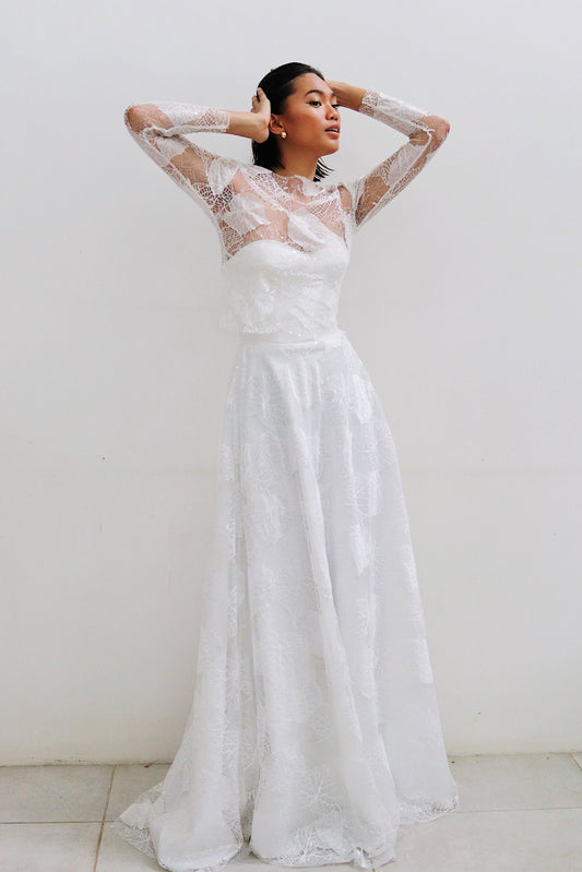 Cathia Wedding Gown in Full Lace