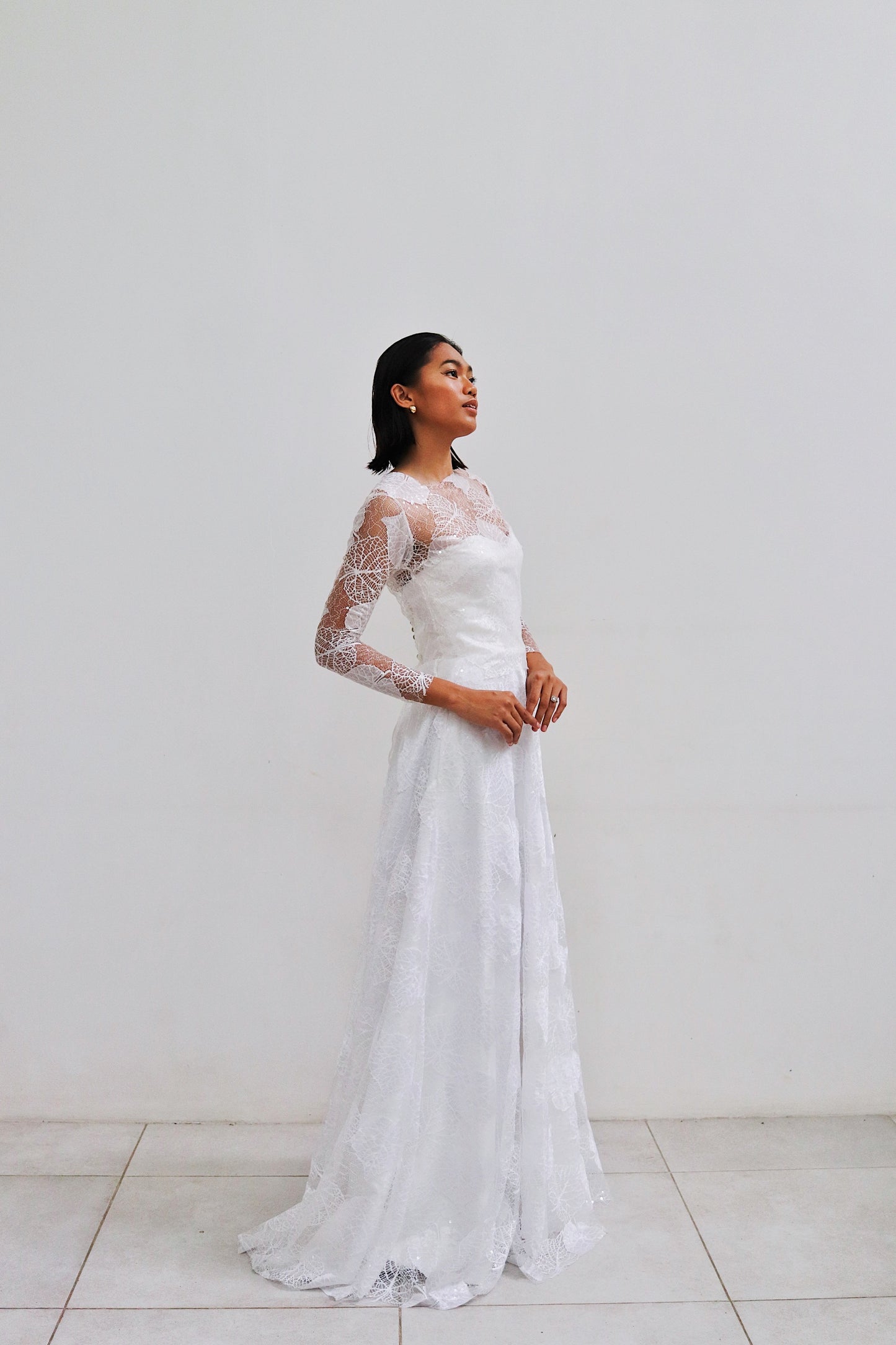 Cathia Wedding Gown in Full Lace