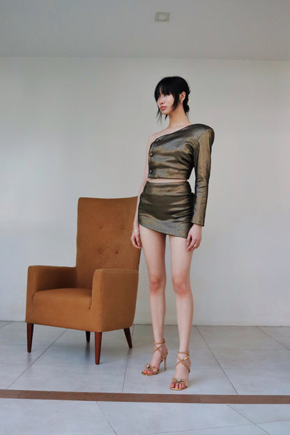 Golden Asymmetrical Micro Set