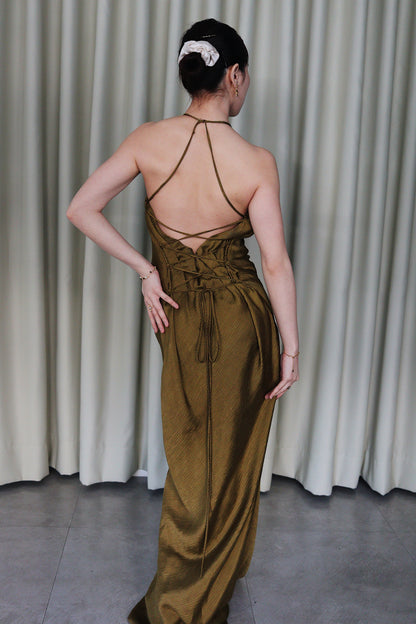 Vaas Olive Green Dress