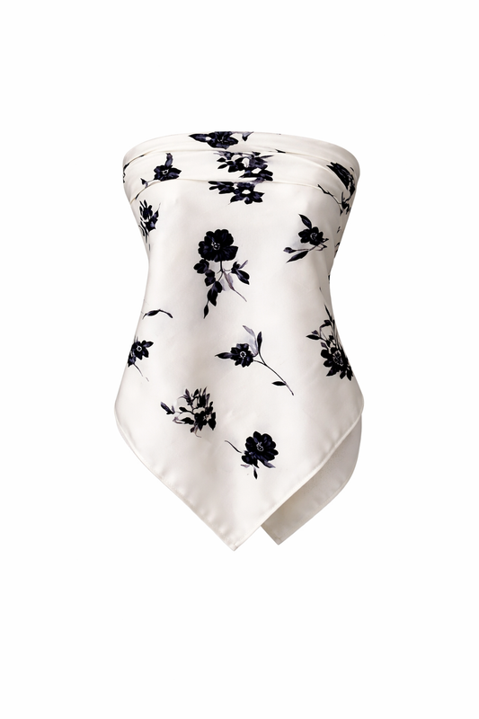 Linnéa Blanc Silk Scarf