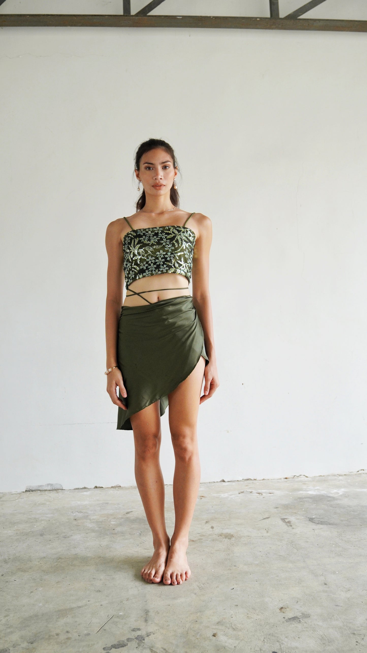 Baheera Sequin Crop Top