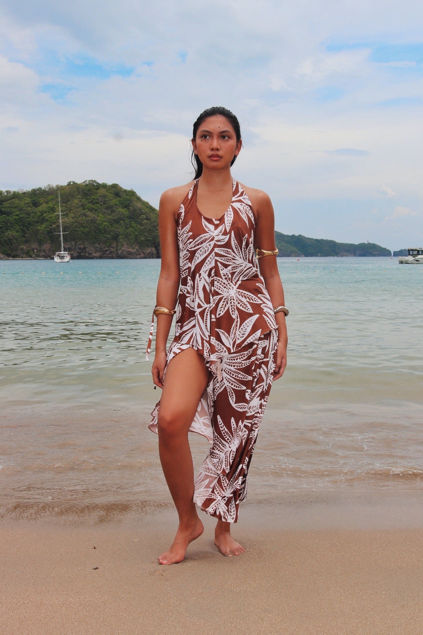 Coco Brown Printed Set