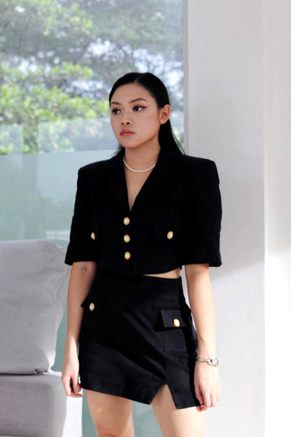 Militaire Cropped Blazer