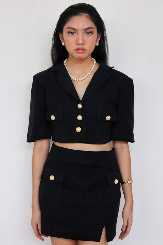 Militaire Cropped Blazer