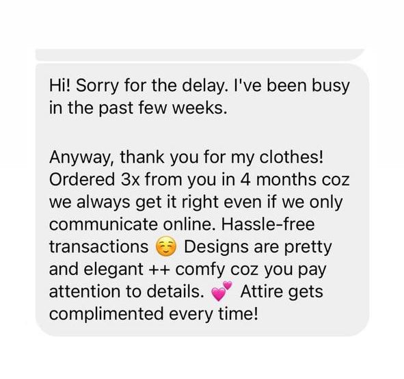 Testimonial screenshot